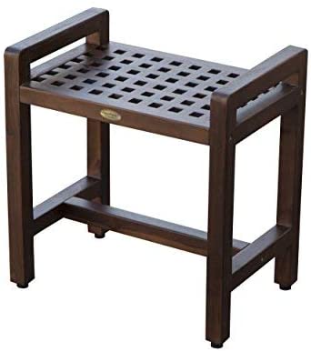 decoteak wooden shower seat