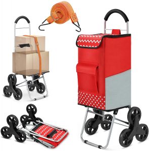 popolic shopping trolley with six wheels